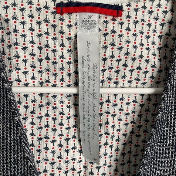 Mason’s Mens Gilet IT 52 Linen Blend Leonardo Waistcoat Vest Punk Peaky Blinders - Picture 10 of 10